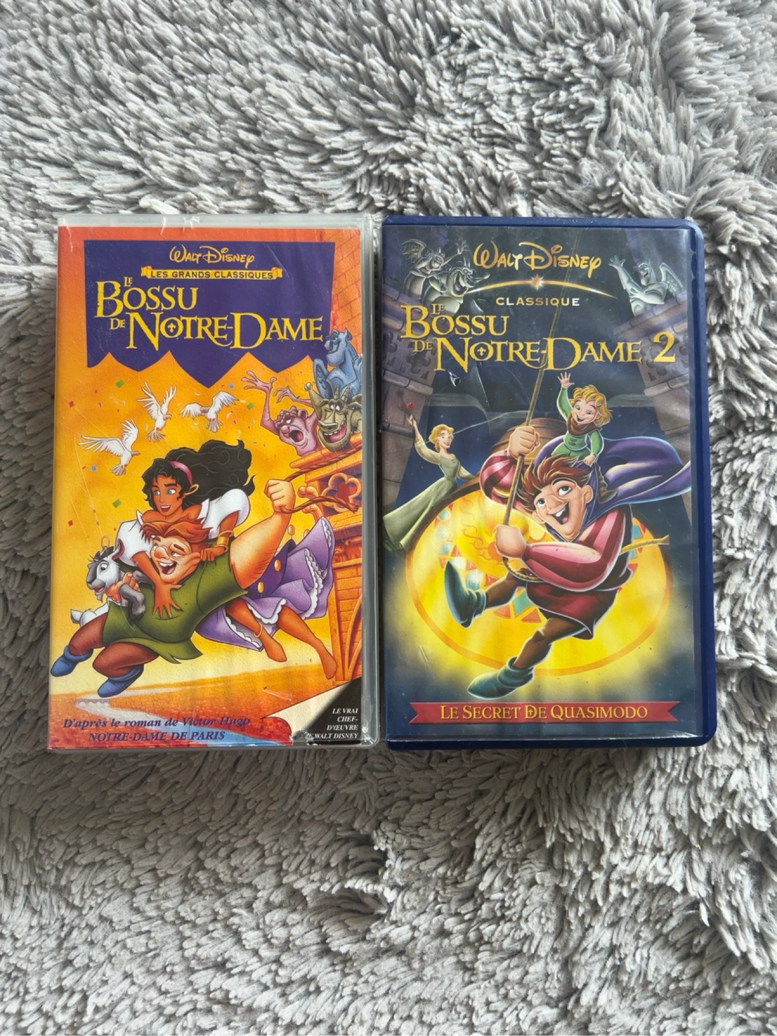 Lot VHS Disney Le Bossu de Notre-Dame 1 & 2 – Vintage